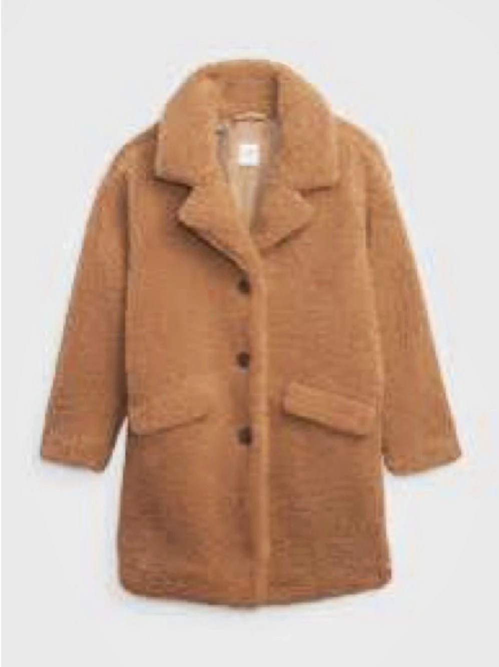 Gap Girls Medium Brown Teddy Pea Coat Like New